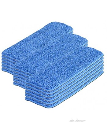 Microfiber Wholesale™ 18 inch Microfiber Mop Pads Machine Washable Reusable Refills & Replacement Wet Mop Heads Compatible with Any Microfiber Flat Mop System 18 Pack