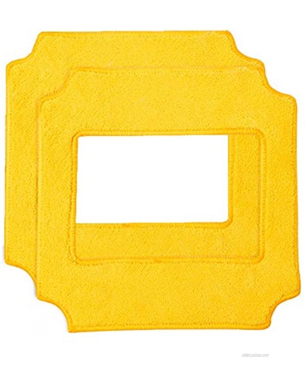 Replacement Pads for Wexbi W 189 Window Cleaner Robot Yellow Set of 2 Pieces