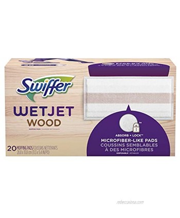 Swiffer WetJet Mops for Floor Cleaning Hardwood Floor Cleaner Spray Mop Pad Refill 20 Count