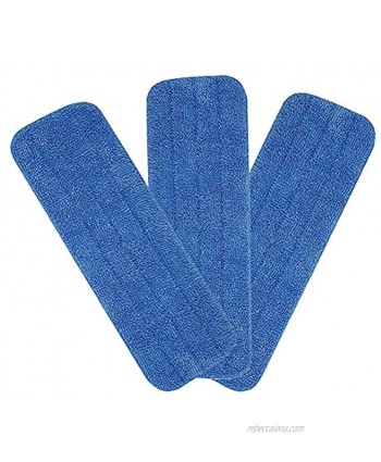 Xindejia Microfiber Spray Mop Replacement Heads for Wet Dry Mops Floor Cleaning Pads Compatible with Bona Floor Care System 3 Pack