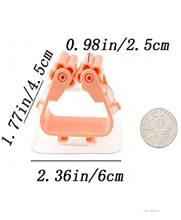 lfhyyazhj Mop Hook Punch-Free Strong Load-Bearing Mop Clip Bathroom Broom Card Holder Storage Wall Hanging Hook 3 Pieces Pink White Gray