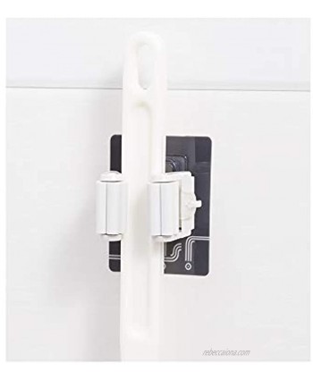 Sturdy Broom Holder Wall Mount Broom Gripper Holds Self Adhesive No Drilling Super Anti-Slip Broom and Hanger for Home Kitchen Garden,Mop Broom Holder Self Adhesive Storage Rack Hangers,1PCS