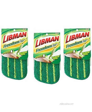 Libman Freedom Spray Mop Refills 3 Pack Green