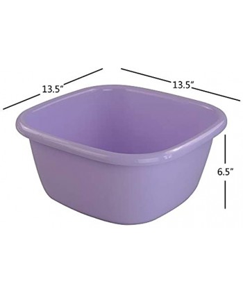 Anbers 16 Quart Plastic Wash Basin Dish Bins 2 Packs