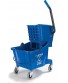 Carlisle 3690814 Commercial Mop Bucket With Side Press Wringer 26 Quart Capacity Blue