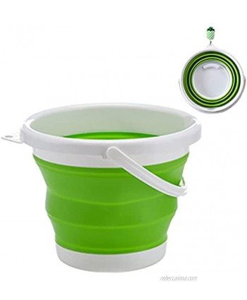 Collapsible Plastic Bucket Portable Folding Water Pail for Car or Home Cleaning,Fishing,Camping,Fishing,Outdoor Survival,Space Saving Water Container 5L 1.32 Gallon