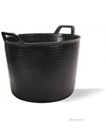 Decco Tubtrugs 40L Medium Original Professional 2-Handled Tuff Bucket Black
