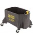 Impact 460 Neverlift Bucket with 3" Casters 46 qt Capacity Gray
