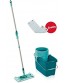 Leifheit Clean Twist System Medium Mop Bucket Set Mop with 360­ Head and Integrated Spin Rinsing Mechanism Mop and Bucket for Easy Cleaning