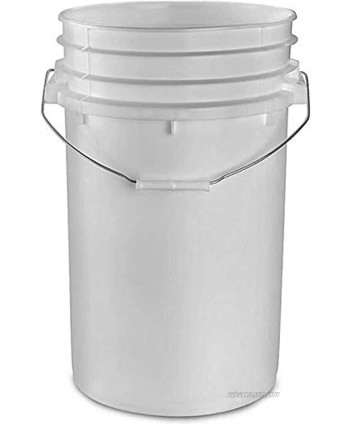 Letica Premium 7 Gallon Bucket HDPE Natural 1 Pack