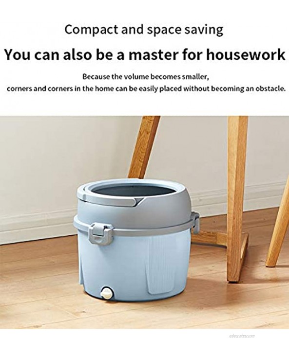 New 2-in-1 Rotary Folding Microfiber Bucket mop Splash-Proof and Durable Professional Home Floor Cleaning kit Suitable for All Types of Flooring Compact and Convenient Without occupying Space