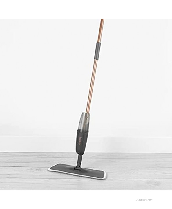 Beldray LA086839EU7 Get The Look Built Function & Microfibre Pads 300ml Refillable Spray Tank Swivel Mop Head Ideal for Most Hard Floors Grey Rose Gold One Size