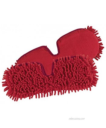 CLEANmaxx vaporisateur Flexible Rouge balai r&eacuteversible Pratique Pour nettoyage &agrave l&rsquoeau ou &agrave sec 2 Spare Cloth 2 Pack Red