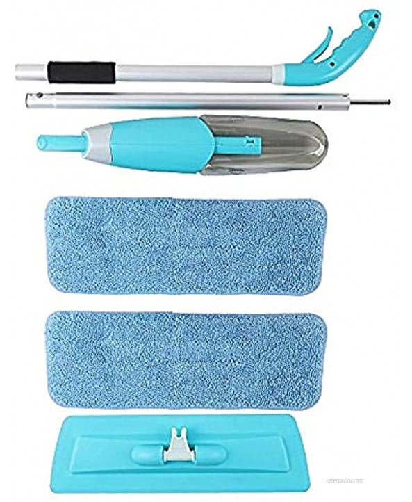 Floor Spray Mop Spray Cleaner with 2 Microfiber Pads 360 Degree Professional Handle Mop for Home Kitchen Hardwood Laminate Wood Ceramic Tiles Cleaning