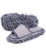 Friendly House Women's Microfiber Floor Cleaning Mop Slippers with Terry Towel Fabric Suitable for women size 7-9 Grey