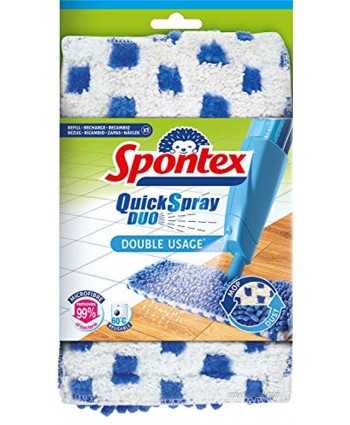 Spontex Quick Spray Duo Mop Double-Sided Microfibre Refill Pack of 1