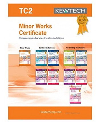 TC2 Kewtech Electrical Installation Minor Works Certificate zzzz-s Black