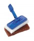 Tolco 280138 Universal Pad Holder with 2 Cleaning Pads 9" Height 1.75   Width Blue White Brown