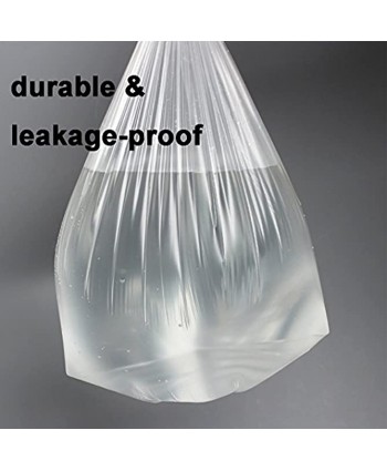 2 Gallon Small Plastic Trash Bags 7.5 Liters Clear Wastebasket Liners Garbage Bags for Home Office Bathroom 100 Counts