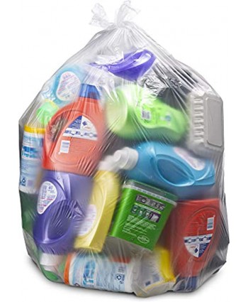 45 Gallon Clear Recycling Trash Bags Huge 100 Pack w Ties Extra Large Clear Plastic Recycling Trash Bag Liners. 40 Gallon 42 Gallon 44 Gallon 45 Gallon 31 Gallon 32 Gallon 39 Gallon Clear Trash Can Liners