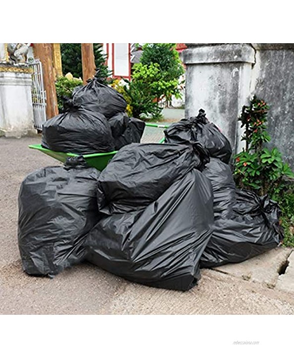 55-60 Gallon Contractor Trash Bags Contractor Bags 3.0 Mil. 50 Bags w Ties 55-60 Gallon Heavy Duty Extra Large Outdoor Black Trash Bags 50 Gallon 55 Gallon 60 Gallon Garbage Bags
