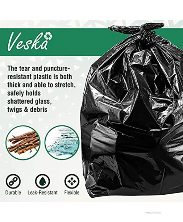 55-60 Gallon Contractor Trash Bags Contractor Bags 3.0 Mil. 50 Bags w Ties 55-60 Gallon Heavy Duty Extra Large Outdoor Black Trash Bags 50 Gallon 55 Gallon 60 Gallon Garbage Bags