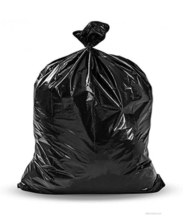 55 Gallon Trash Bags Heavy Duty Value Pack 50 Count w Ties Large Black Outdoor Trash Bags Extra Large Heavy Duty Trash Can Liners Contractor Bags 60 55 50 Gallon Trash Can Liner Capacity
