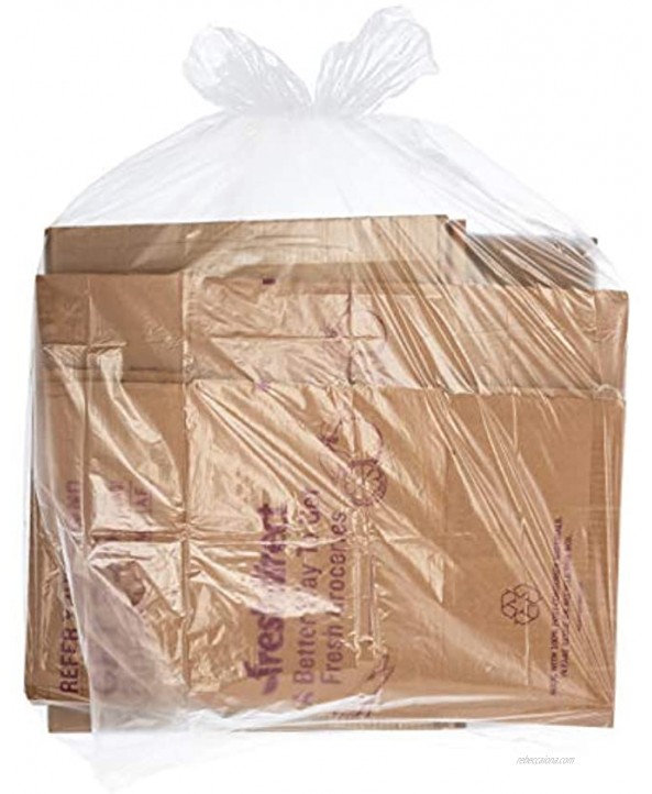 65 Gallon Clear Trash Bags 50 Count w Ties Clear Recycling Plastic Garbage Bags. 60 Gallon 64 Gallon 65 Gallon Trash Bags