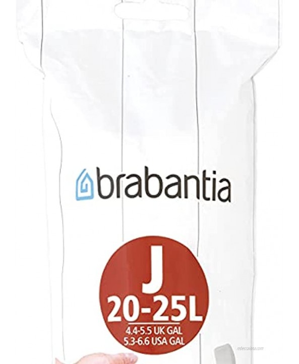 Brabantia PerfectFit Size J 6 Gal White