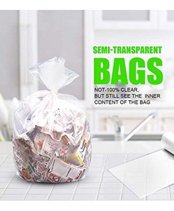 Clear Medium Garbage Bags – FORID 8 Gallon Trash Bags 30 Liter Wastebasket Bin Liners 220 Count Plastic Trash Bags for Bathroom Bedroom Office Trash Can