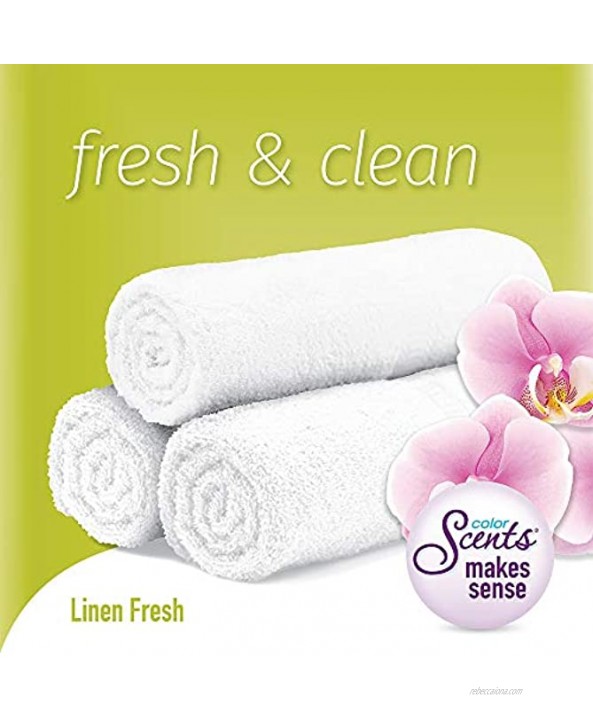 Color Scents Medium Trash Bags 8 Gallon Pack of 8 Drawstring Silver bag in Linen Fresh Scent