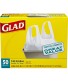 Glad Tall Kitchen Handle-tie Trash Bags 13 Gallon White Trash Bag 50 Count package May Vary