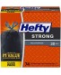 Hefty Strong Multipurpose Large Drawstring Trash Bags 30 Gallon 74 count. Resists punctures and leaks. Tough and Durable for inside and outside