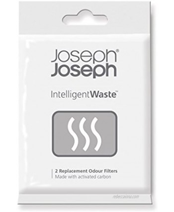 Joseph Joseph Intelligent Waste Replacement Carbon Odor Filters for Totem Titan Compost Bin Pack of 2 Black
