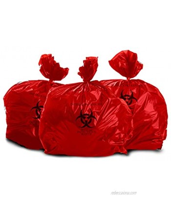 Oakridge Heavy Duty 25 Gallon Biohazard Waste Bags Roll of 25 Professional Grade