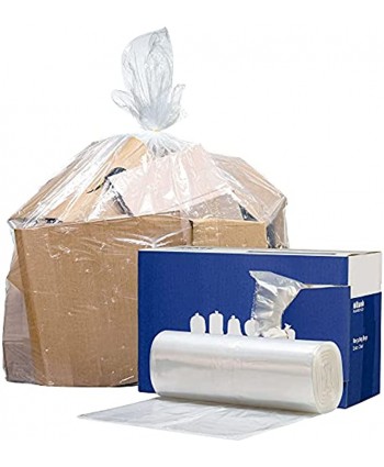Plasticplace 12-16 Gallon Recycling Trash Bags │0.8 Mil │ Extra Clear Garbage Bags │ 24” x 33” 200 Count