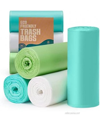 Small Compostable Trash Bags,1.2 Gallon Trash Can Liners,Strong Unscented Mini Trash Bags,Compostable Bags Small Bathroom Trash Bags for Home Office Car Pet Fit 4.5-5 Liter Trash Can,1-2 Gallon