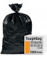ToughBag 33 Gallon Trash Bags 33 x 39” Black Garbage Bags 100 COUNT – Outdoor Industrial Garbage Can Liner for Custodians Landscapers Lawn Bags Made In USA