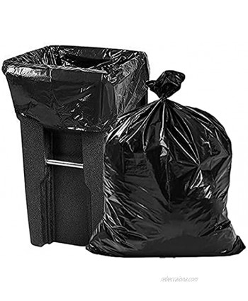 95-96 Gallon Trash Bags 50 Count Value-Pack w Ties Extra Large Heavy Duty Black Trash Bags 90 Gallon 95 Gallon 96 Gallon 100 Gallon