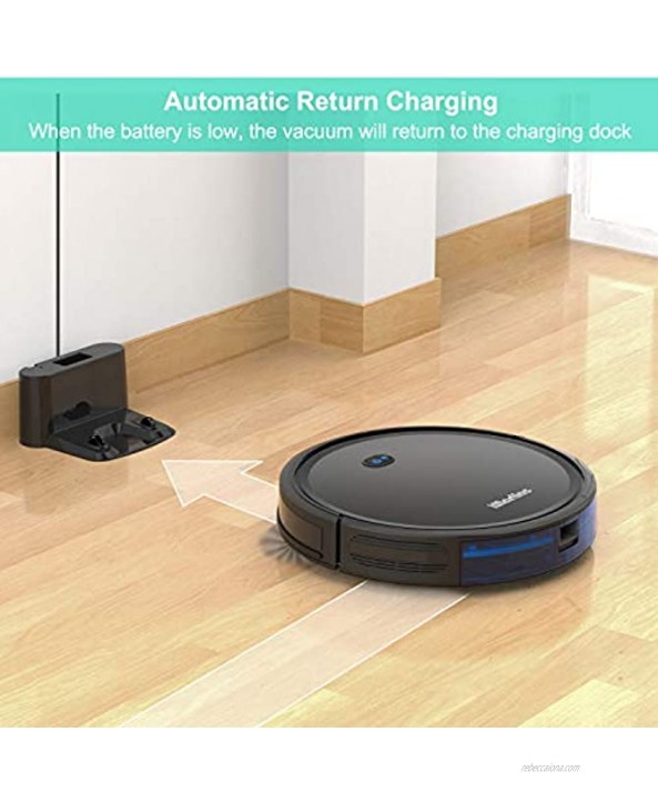 iMartine Robotic Vacuum Cleaner with 2000Pa Strong Suction Wi-Fi Robot Vacuum with Boundary Strips Up to 150-min Runtime Ideal for Pet Hair Carpets Hard Floors2.7’’Slim