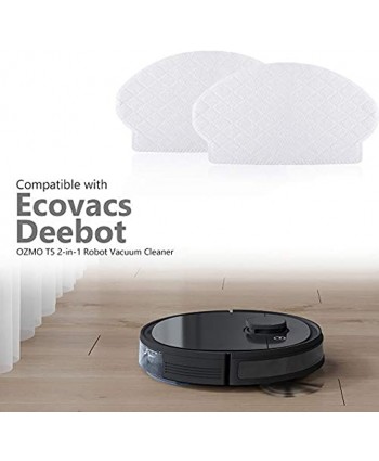 KEEPOW 15 Pack Disposable Mopping Pads Compatible with Ecovacs Deebot OZMO N7 T5 OZMO 920 OZMO 950 Robot Vacuum Cleaner