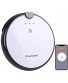 Prainskel F20-AI Robot Vacuum Cleaner Auto Robotic Vacuums WiFi App Control Self-Charging 120Min Runtime Daily Schedule 1500Pa Strong Suction Clean Pet Hair Hard Floor and Low-Pile Carpet