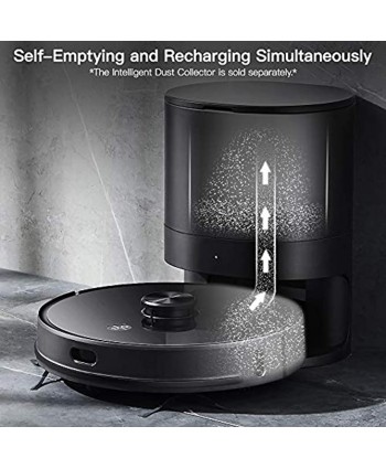 Proscenic M7 Pro Robot Vacuum Cleaner Laser Navigation 2700Pa Powerful Suction APP & Alexa Control Multi Floor Mapping Ideal for Pets Hair Carpets and Hard Floors Black