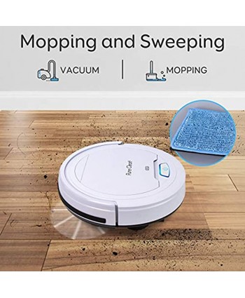 SereneLife Pure Vacuum Cleaner-Upgraded Lithium Battery 90 Min Run Time-Automatic Bot Self Detects Stairs Pet Hair Allergies Friendly Robotic Home Cleaning for Carpet Hardwood Floor White