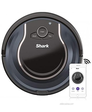 Shark ION Robot Vacuum RV761 with Wi-Fi and Voice Control 0.5 Quarts in Black and Navy blue