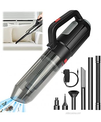 Handheld Vacuum Hand Vacuum Cordless with 5500PA Strong Suction Rechargeable Pet Hair Vacuum Fast-Charging Car Vacuum Cleaner with Lithium Batteries for Home and Office Cleaning