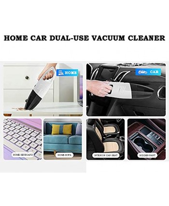 HYDZSW Car Vacuum Cleaner Wireless Portable 6000PA High Power Hand Vacuum Cleaner Wet Dry Car Vacuum Handheld USB Charging Cordless Mini Auto Vacuums Cleaners for Home and Car Cleaning