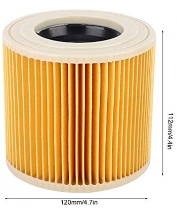 Maxmartt Karcher Filter Wd3,Cartridge Filter Vacuum Cleaner Part for Karcher A2004 A2054 A2204 A2656 WD2.250 WD3.200 WD3.30