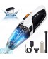 Nulksen Handheld Vacuum Cordless Rechargeable 8500Pa Powerful Portable Handheld Vacuum Quick Charging Light Weight Mini Vacuum Cleaner for Home Office and Car