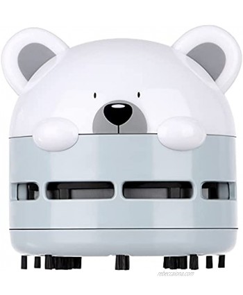 Portable USB Mini Vacuum Cleaner Desktop Vacuum Cleaner,Creative Cute Bear Night Light Vacuum Cleaner,for Office Car Home Keyboard